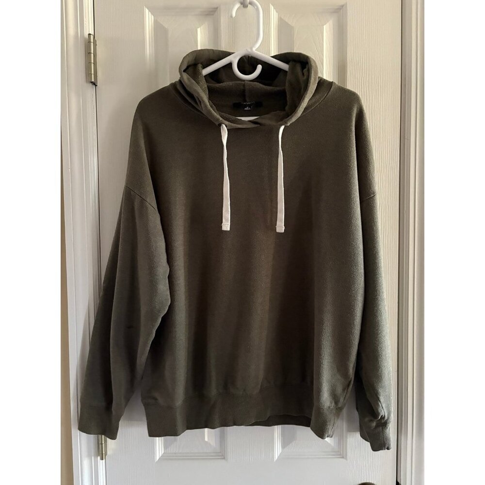 Buffalo David Bitton Hoodie Sweatshirt Army Green